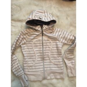 Lululemon Original Scuba Hoodie in white/nautical